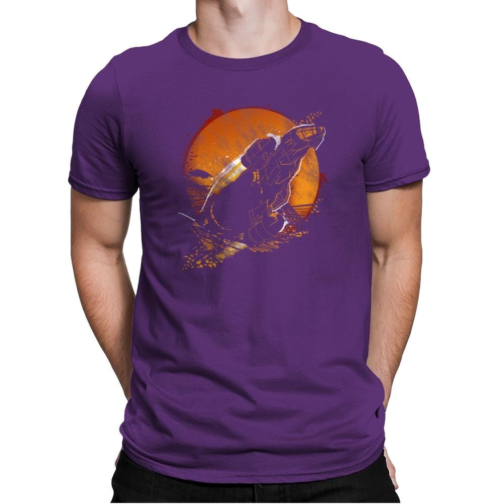 Leaf on the Wind - Graffitees - Mens Premium T-Shirts RIPT Apparel Small / Purple Rush