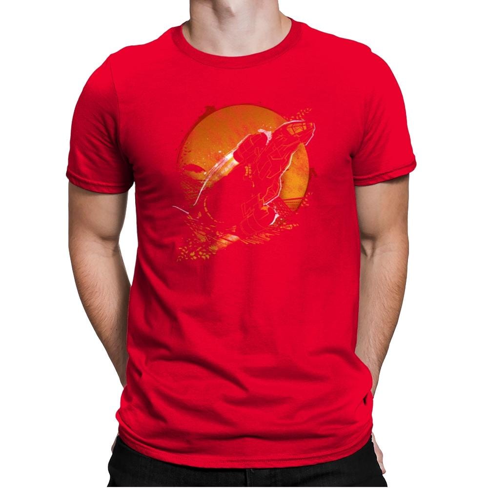 Leaf on the Wind - Graffitees - Mens Premium T-Shirts RIPT Apparel Small / Red