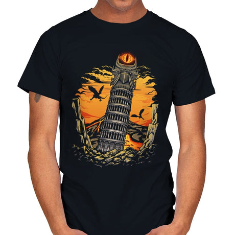 Leaning Dark Tower - Mens T-Shirts RIPT Apparel Small / Black