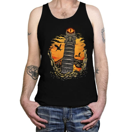 Leaning Dark Tower - Tanktop Tanktop RIPT Apparel X-Small / Black