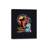 Learn Shadow Puppetry - Canvas Wraps Canvas Wraps RIPT Apparel 8x10 / Black