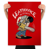 Leather vs Teenagers - Prints Posters RIPT Apparel 18x24 / Red