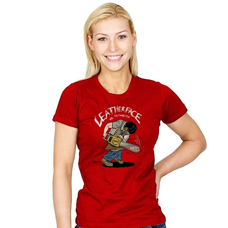 Leather vs Teenagers - Womens T-Shirts RIPT Apparel Small / Red