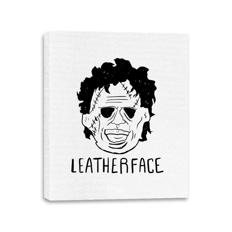 LeatherFace - Canvas Wraps Canvas Wraps RIPT Apparel 11x14 / White
