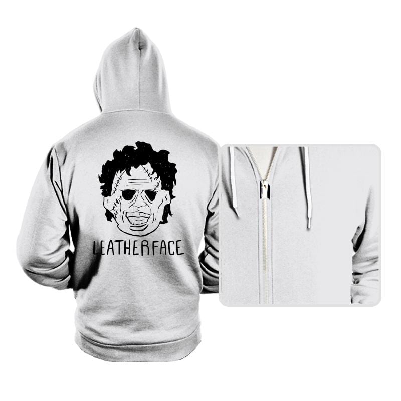 LeatherFace - Hoodies Hoodies RIPT Apparel Small / White
