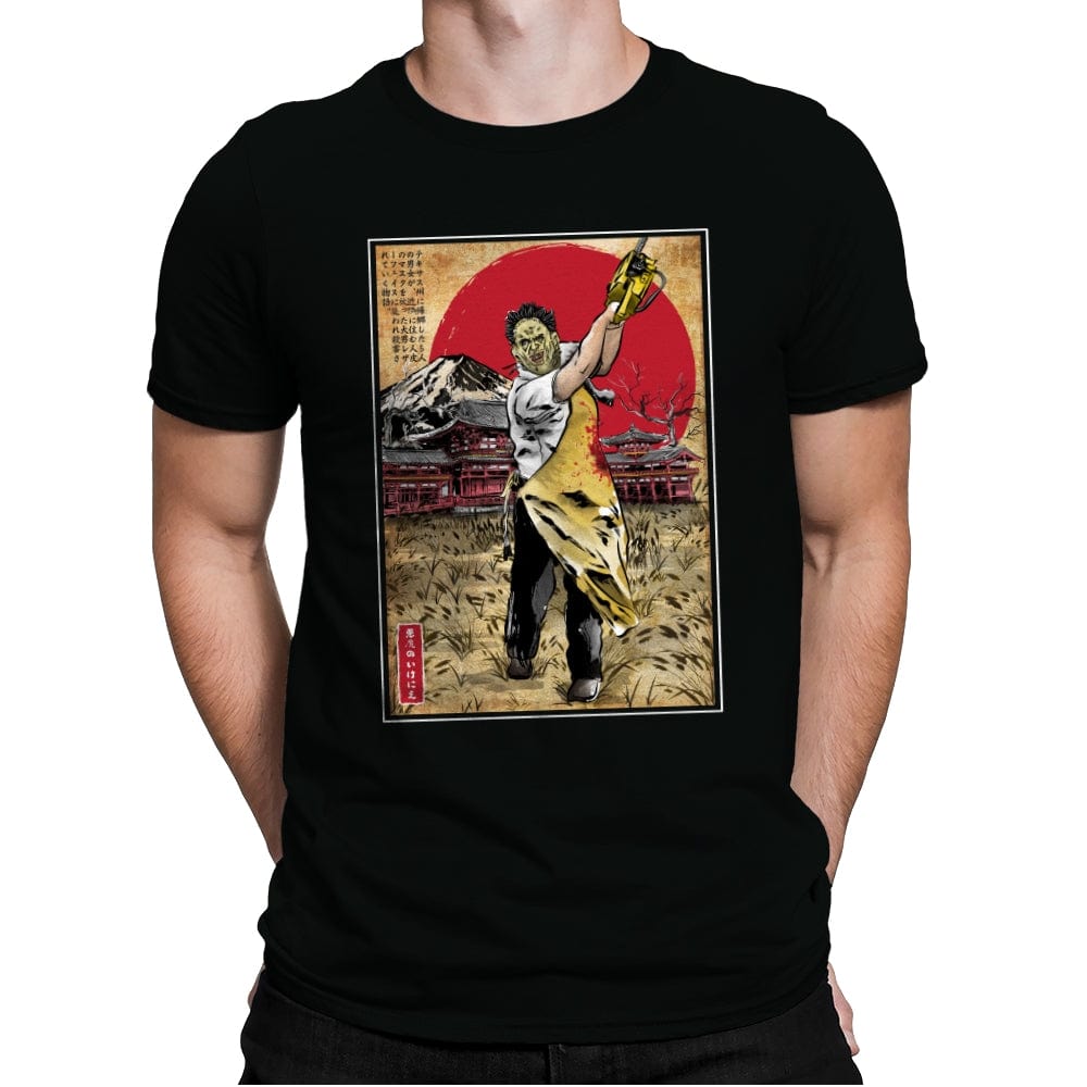 Leatherface in Japan - Mens Premium T-Shirts RIPT Apparel Small / Black
