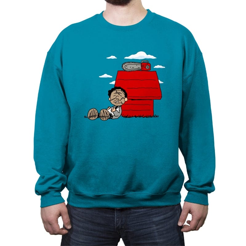 Leathernuts - Crew Neck Sweatshirt Crew Neck Sweatshirt RIPT Apparel Small / Antique Sapphire