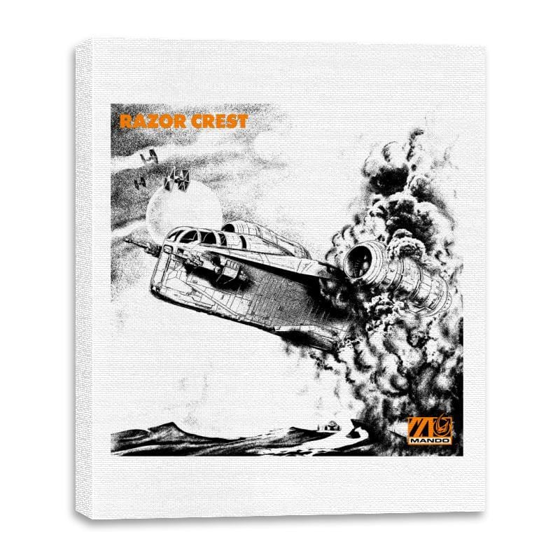 LED Crest - Canvas Wraps Canvas Wraps RIPT Apparel 16x20 / White