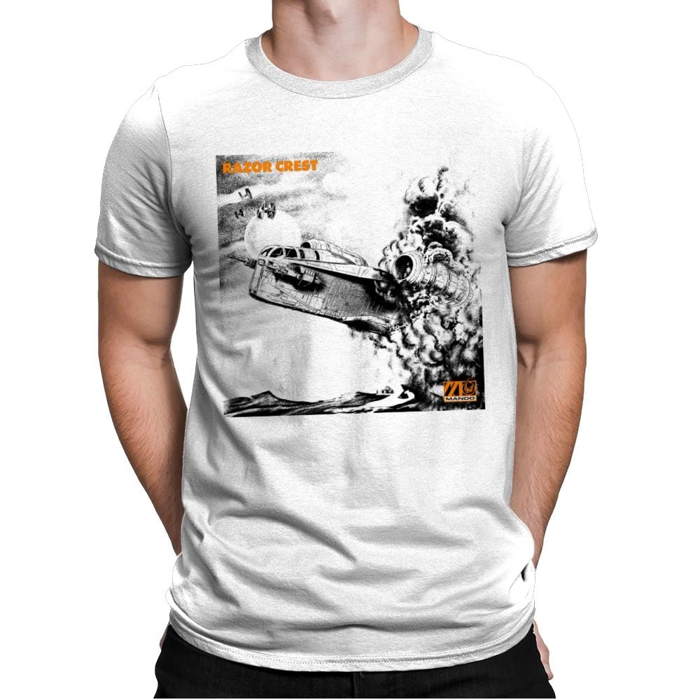 LED Crest - Mens Premium T-Shirts RIPT Apparel Small / White