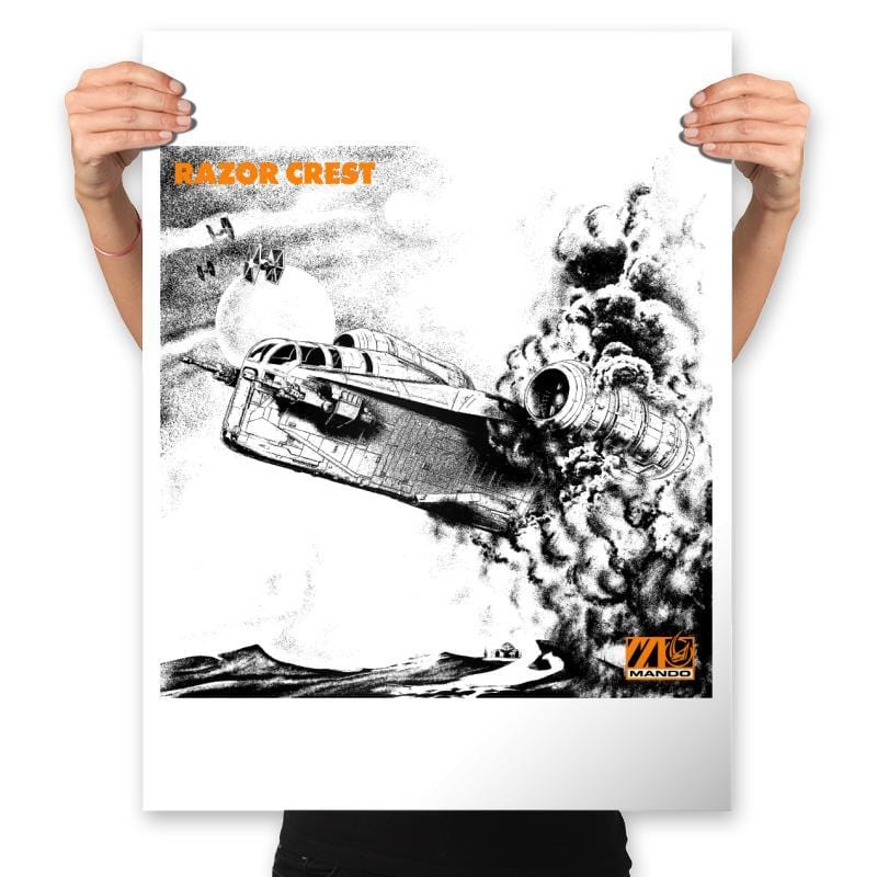 LED Crest - Prints Posters RIPT Apparel 18x24 / White