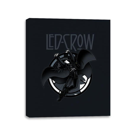 Led Crow - Canvas Wraps Canvas Wraps RIPT Apparel 11x14 / Black