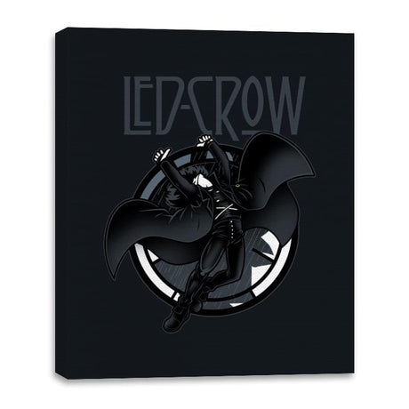 Led Crow - Canvas Wraps Canvas Wraps RIPT Apparel 16x20 / Black