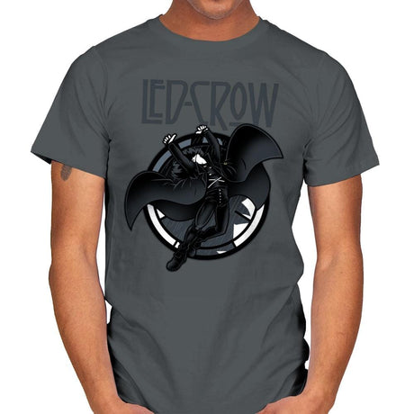 Led Crow - Mens T-Shirts RIPT Apparel Small / Charcoal
