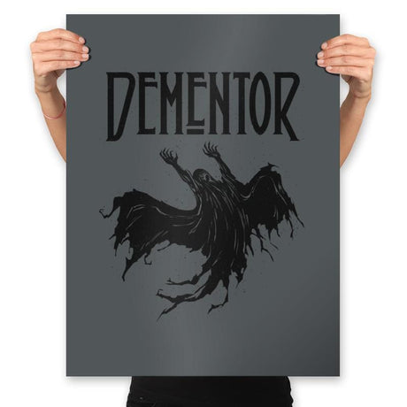 Led Dementor - Prints Posters RIPT Apparel 18x24 / Charcoal