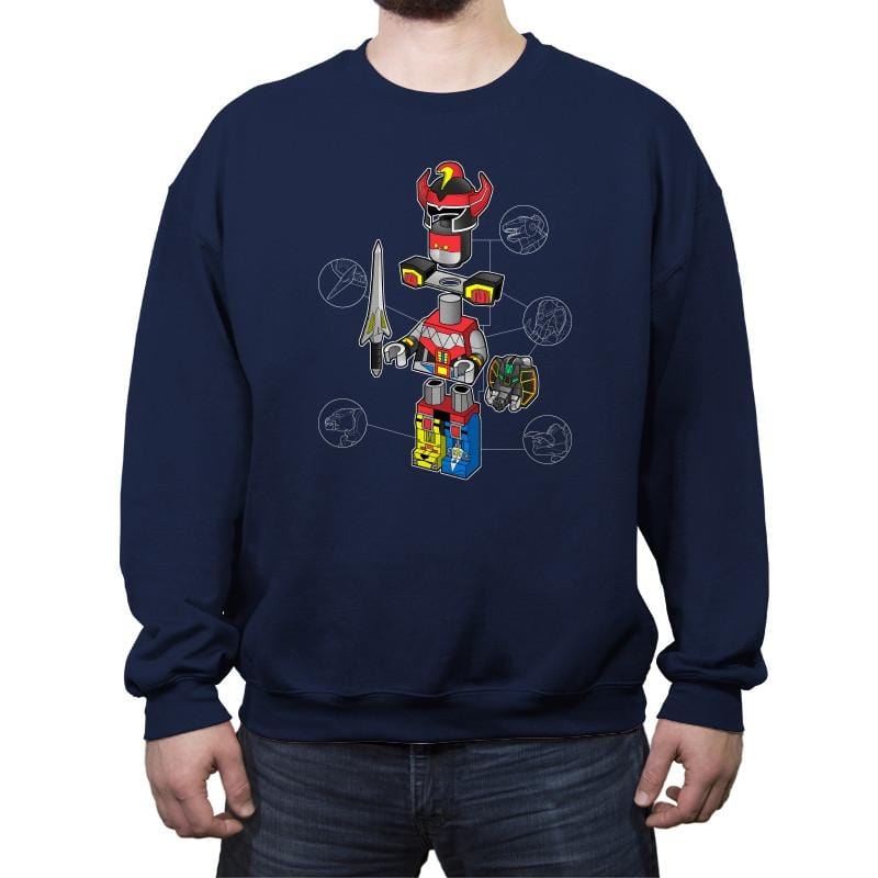 Legazord - Crew Neck Sweatshirt Crew Neck Sweatshirt RIPT Apparel Small / Navy
