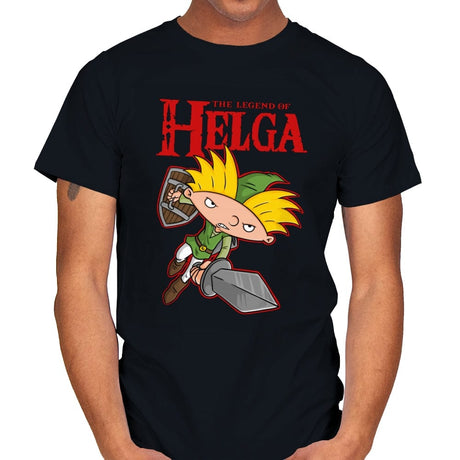 Legend of Helga - Mens T-Shirts RIPT Apparel Small / Black