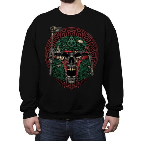 Legend of the Bounty Hunter - Crew Neck Sweatshirt Crew Neck Sweatshirt RIPT Apparel Small / Black
