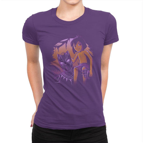 Legend of the Jungle - Womens Premium T-Shirts RIPT Apparel Small / Purple Rush