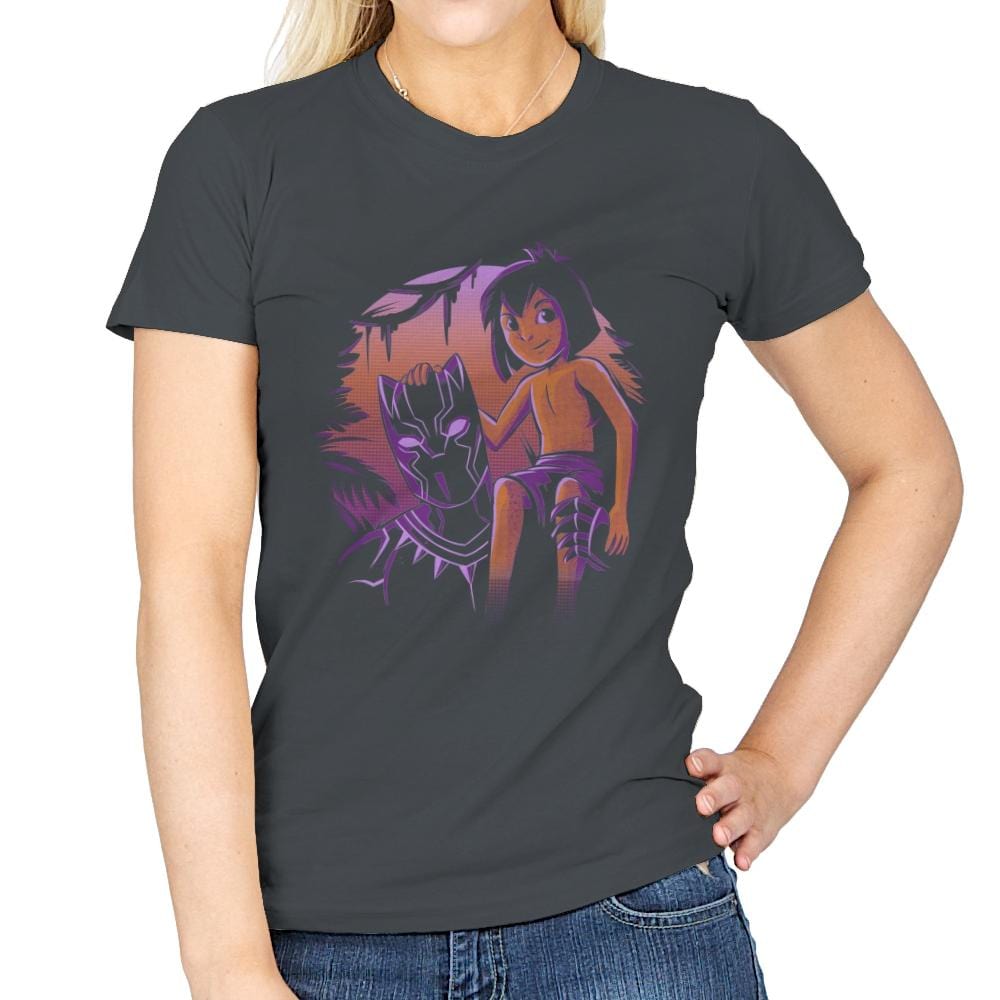 Legend of the Jungle - Womens T-Shirts RIPT Apparel Small / Charcoal