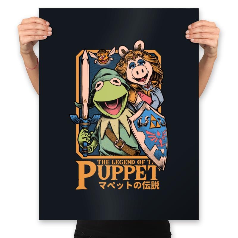 Legend of the Puppet - Prints Posters RIPT Apparel 18x24 / Black
