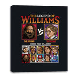 Legend of Williams - Retro Fighter Series - Canvas Wraps Canvas Wraps RIPT Apparel 16x20 / Black