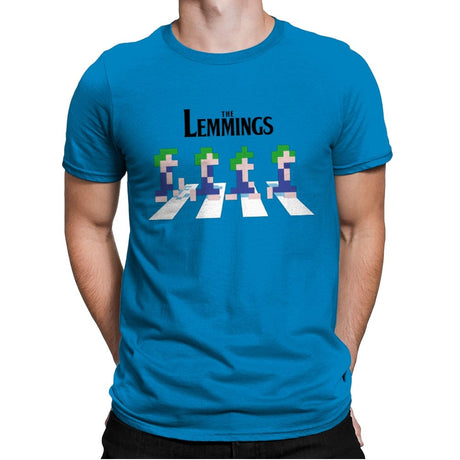 Lemmings Road - Mens Premium T-Shirts RIPT Apparel Small / Turqouise