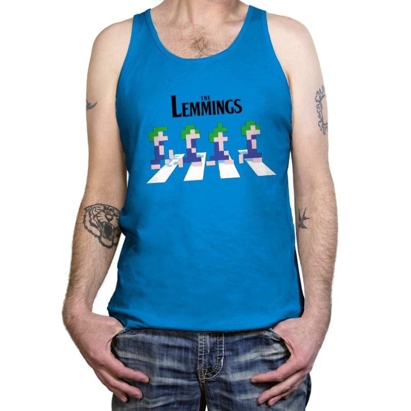 Lemmings Road - Tanktop Tanktop RIPT Apparel X-Small / Teal