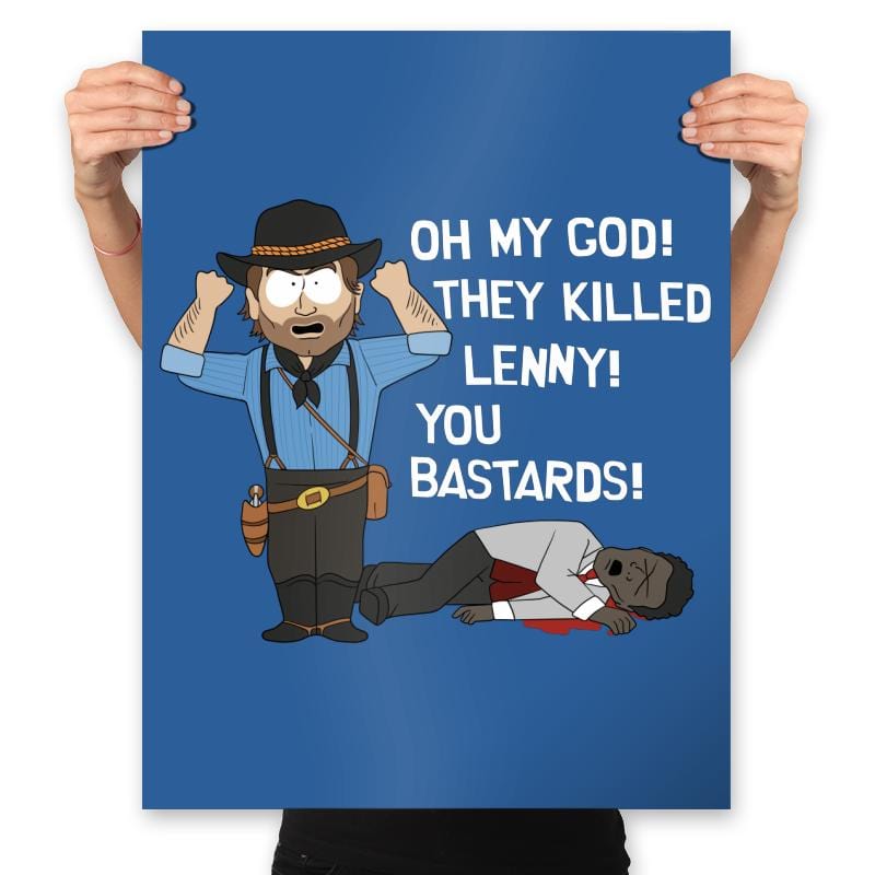 Lenny's Demise.   - Prints Posters RIPT Apparel 18x24 / Royal