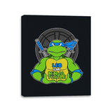 Leo is my Turtle (My Blue Ninja Turtle) - Canvas Wraps Canvas Wraps RIPT Apparel 11x14 / Black