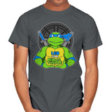 Leo is my Turtle (My Blue Ninja Turtle) - Mens T-Shirts RIPT Apparel Small / Charcoal
