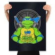 Leo is my Turtle (My Blue Ninja Turtle) - Prints Posters RIPT Apparel 18x24 / Black