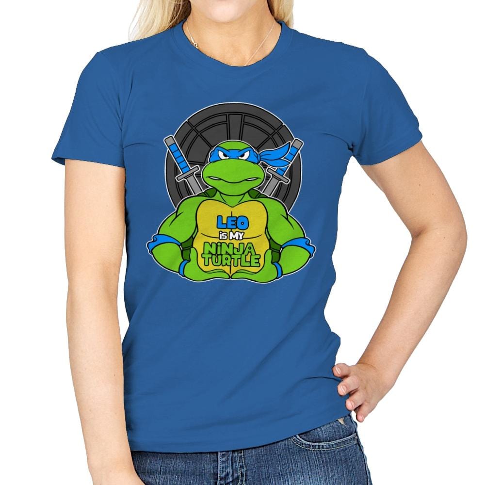 Leo is my Turtle (My Blue Ninja Turtle) - Womens T-Shirts RIPT Apparel Small / Royal