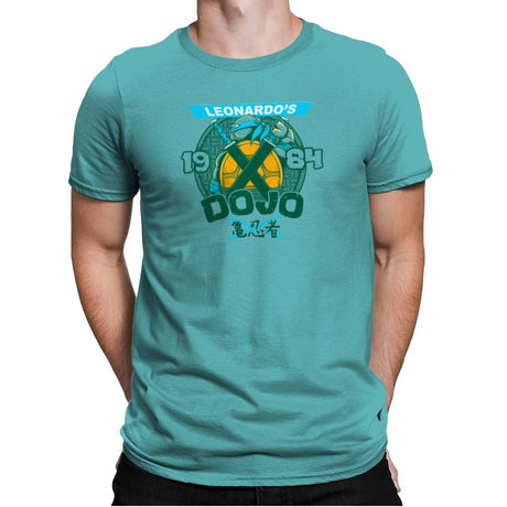 Leo's Dojo Exclusive - Mens Premium T-Shirts RIPT Apparel Small / Tahiti Blue