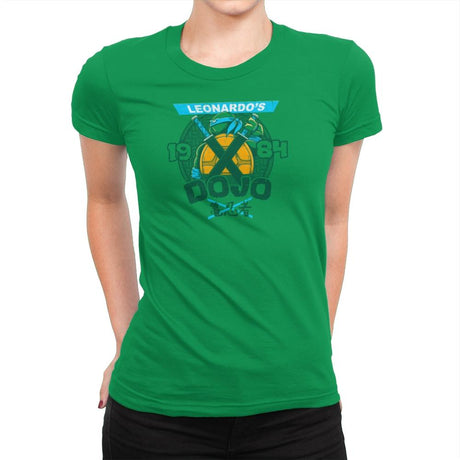 Leo's Dojo Exclusive - Womens Premium T-Shirts RIPT Apparel Small / Kelly Green