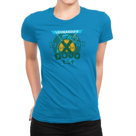 Leo's Dojo Exclusive - Womens Premium T-Shirts RIPT Apparel Small / Turquoise