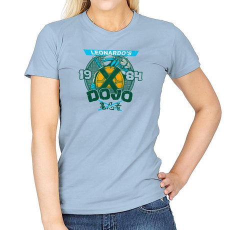 Leo's Dojo Exclusive - Womens T-Shirts RIPT Apparel Small / Light Blue