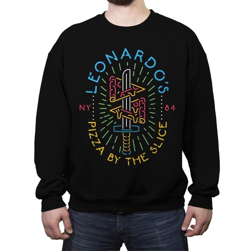 Leo's Pizza - Crew Neck Sweatshirt Crew Neck Sweatshirt RIPT Apparel