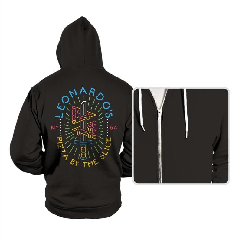 Leo's Pizza - Hoodies Hoodies RIPT Apparel Small / Black