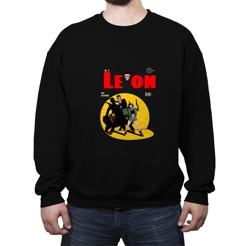 Leon nº9 - Crew Neck Sweatshirt Crew Neck Sweatshirt RIPT Apparel Small / Black