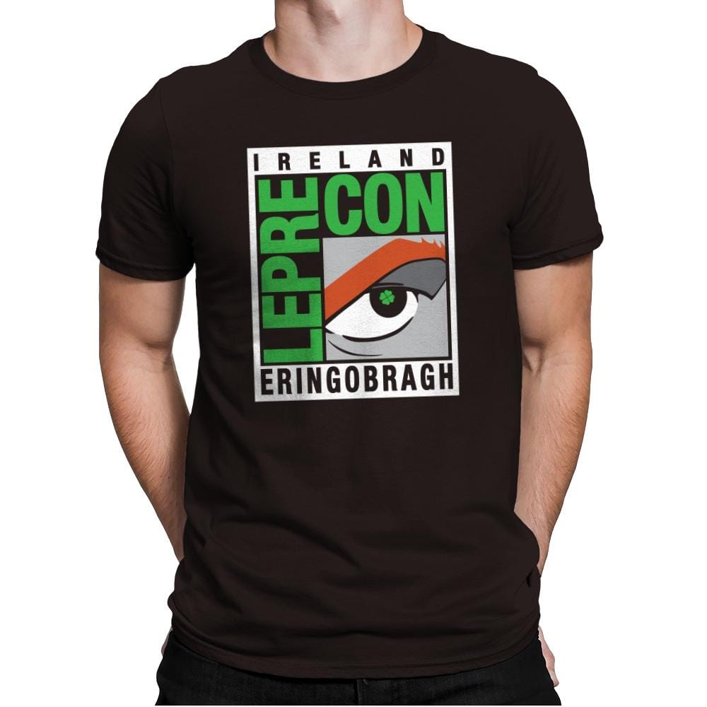 LepreCon Exclusive - St Paddys Day - Mens Premium T-Shirts RIPT Apparel Small / Dark Chocolate