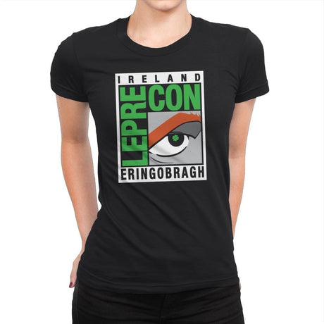 LepreCon Exclusive - St Paddys Day - Womens Premium T-Shirts RIPT Apparel Small / Black