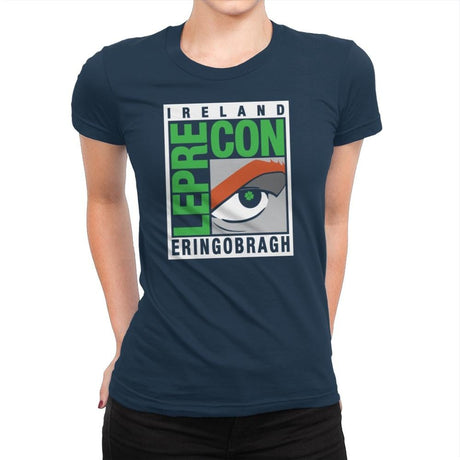 LepreCon Exclusive - St Paddys Day - Womens Premium T-Shirts RIPT Apparel Small / Midnight Navy