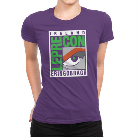 LepreCon Exclusive - St Paddys Day - Womens Premium T-Shirts RIPT Apparel Small / Purple Rush