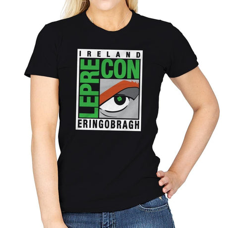 LepreCon Exclusive - St Paddys Day - Womens T-Shirts RIPT Apparel Small / Black