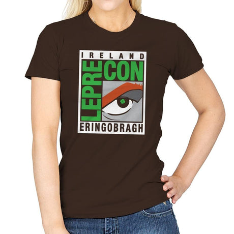 LepreCon Exclusive - St Paddys Day - Womens T-Shirts RIPT Apparel Small / Dark Chocolate