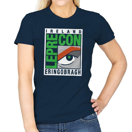 LepreCon Exclusive - St Paddys Day - Womens T-Shirts RIPT Apparel Small / Navy
