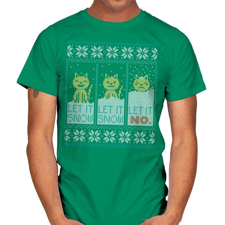 Let It Snow? NO! Sweater - Mens T-Shirts RIPT Apparel Small / Kelly