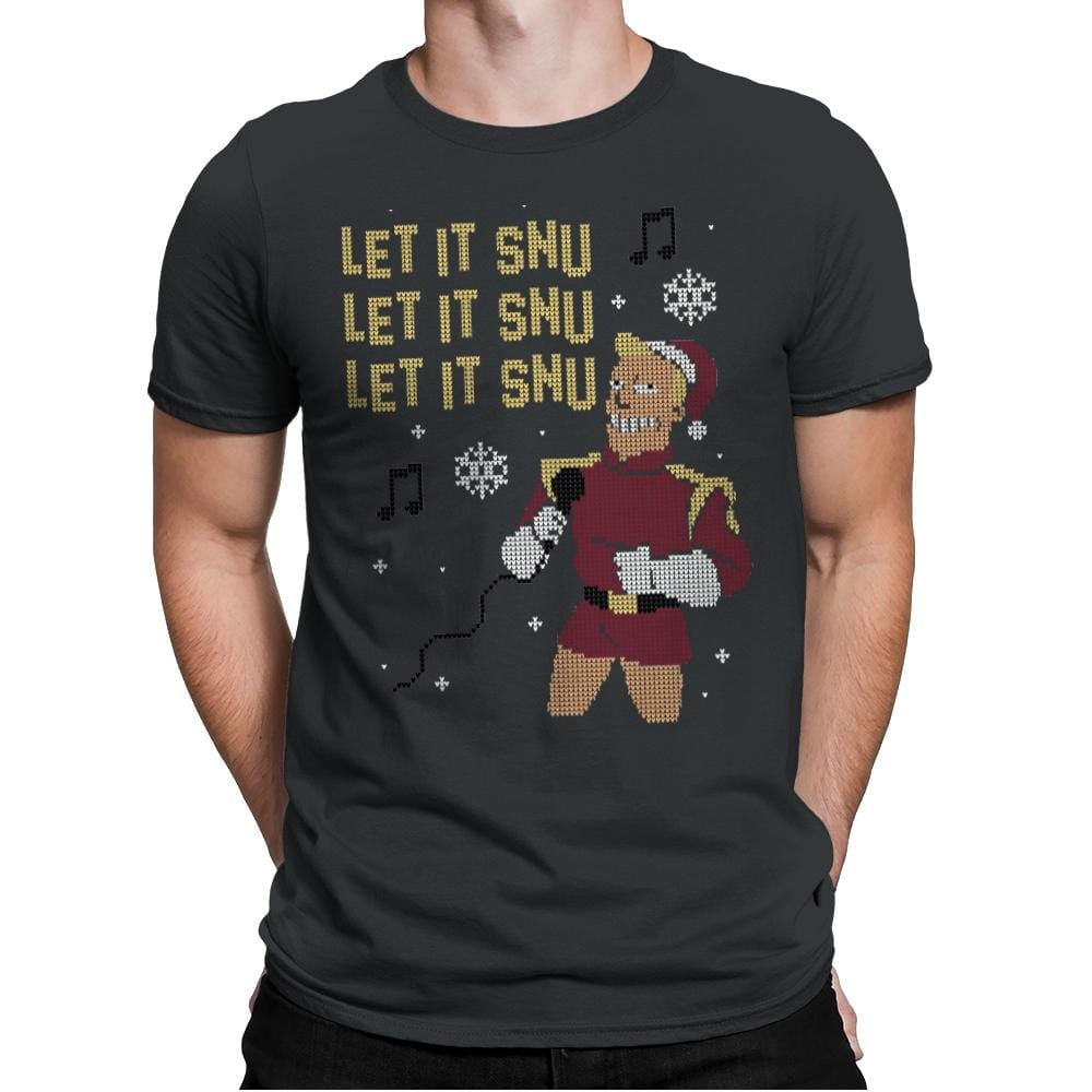 Let It Snu! - Ugly Holiday - Mens Premium T-Shirts RIPT Apparel Small / Heavy Metal