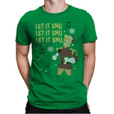 Let It Snu! - Ugly Holiday - Mens Premium T-Shirts RIPT Apparel Small / Kelly Green