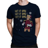 Let It Snu! - Ugly Holiday - Mens Premium T-Shirts RIPT Apparel Small / Midnight Navy